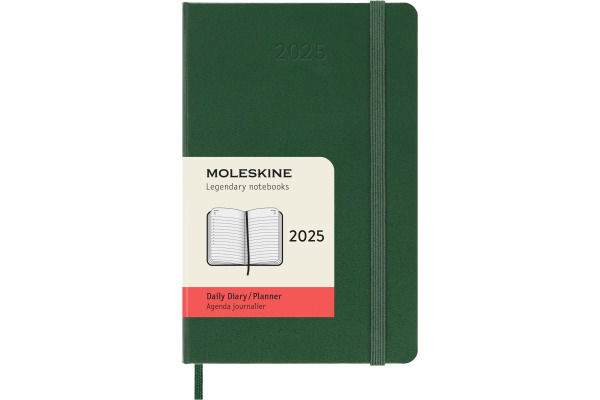 MOLESKINE Agenda Classic Pocket 2025 999270759 1T/1S myrtengrün HC 9x14cm