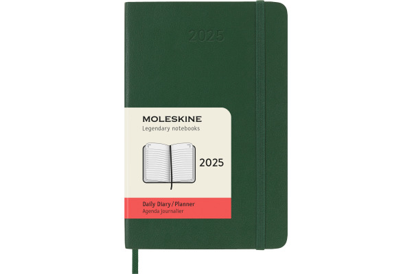 MOLESKINE Agenda Classic Pocket 2025 999270773 1T/1S myrtengrün SC 9x14cm