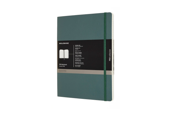 MOLESKINE Notizbuch Pro 25x1,3x19cm 620848 waldgrün, 192 Seiten