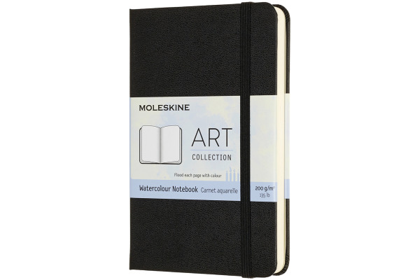 MOLESKINE Aquarell-Notizbuch HC P/A6 626741 schwarz, 60 Seiten