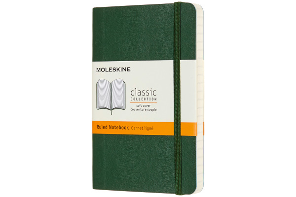 MOLESKINE Notizbuch SC P/A6 629148 liniert, myrtengrün, 192 S.