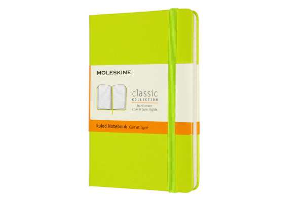MOLESKINE Notizbuch HC Pocket/A6 850857 liniert,limetten grün,192 S.