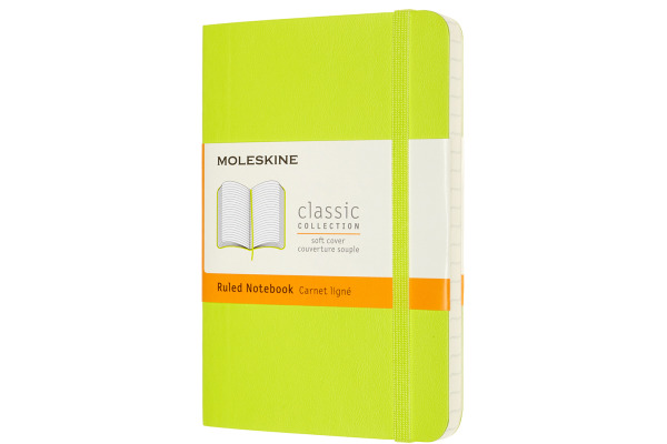 MOLESKINE Notizbuch SC Pocket/A6 850970 liniert,limetten grün,192 S.