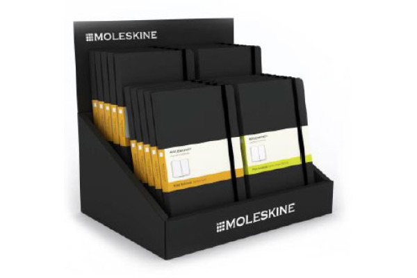 MOLESKINE Display Corrugated counter 851503 4 face outs, 32x24x30cm