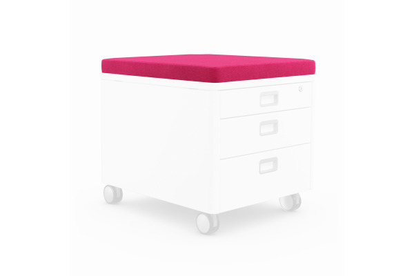 MOLL Sitzkissen 43x54x5cm 2632 400 pink, zu Rollcontainer