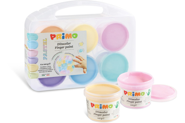 PRIMO Fingermalfarbe Pastell 004757 6x100g