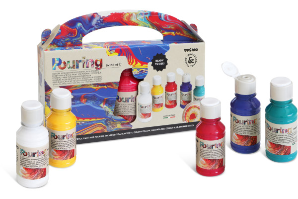 PRIMO Acrylfarbe Box 4002P5S pouring 5x100ml