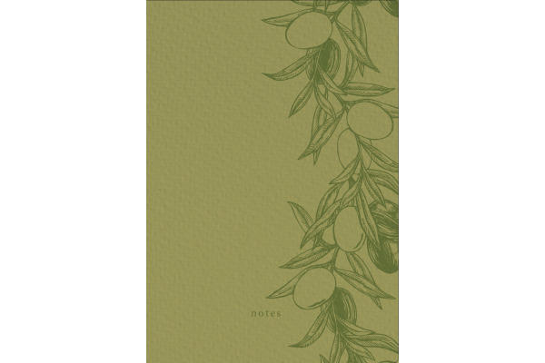NATURVERL Notizbuch Crushpaper A5 11010N Olive Mono, dotted