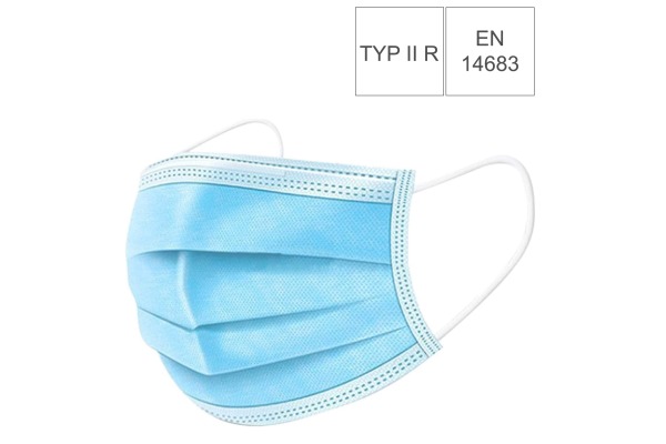 NEUTRAL Hygiene Maske Typ II R 34133 3-lagig, EN 14683 50...