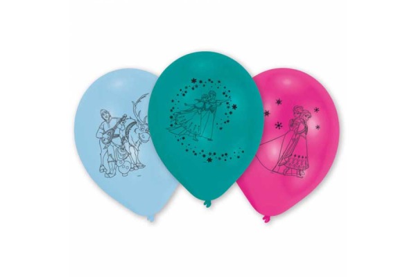 NEUTRAL Latexballons Frozen 10 Stk. 999366 pink, blau, türkis 25.4cm