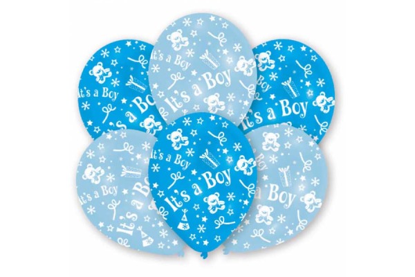NEUTRAL Ballons It´s a boy 6 Stk. INT995697 blau 27.5cm