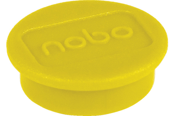 NOBO Magnet rund 24mm 1915295 gelb 10 Stück