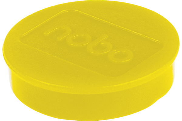 NOBO Magnet rund 32mm 1915302 gelb 10 Stück
