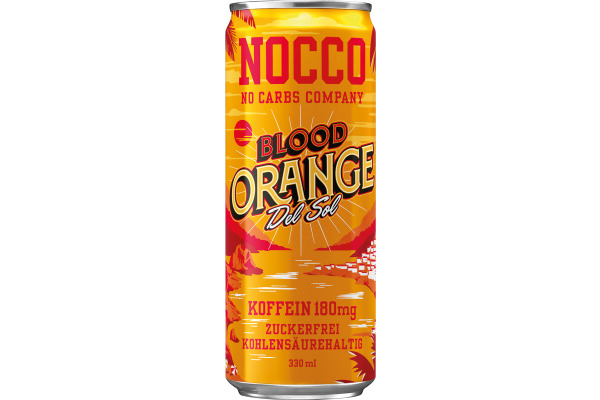NOCCO BCAA Blood Orange Alu 400001743 33 cl, 24 Stk.