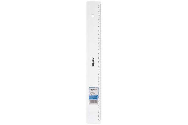 NOVOOO Massstab Kunststoff 30cm E-110152 transparent
