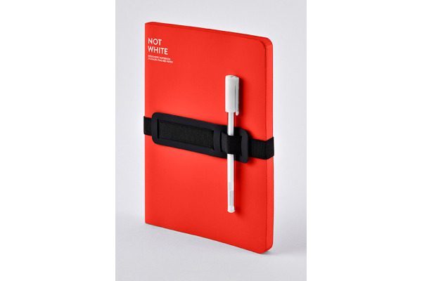 NUUNA Notizbuch Not White A5 55218 Red,blanko,176 S.