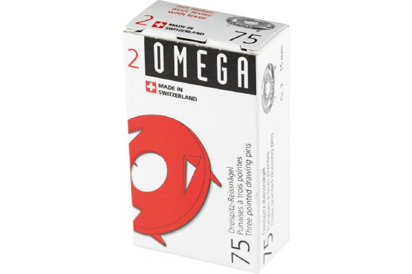 OMEGA Reissnägel Gr. 2 15mm 2/75 Metall 88 Stück