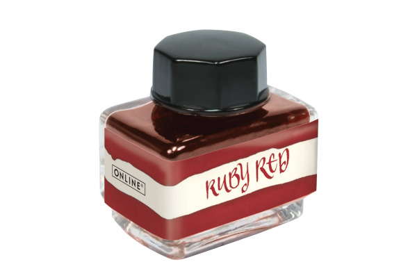 ONLINE Tintenglas 15ml 17121/3 Ruby Red