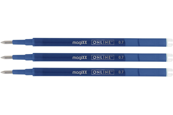 ONLINE Gelmine magiXX 0.7mm 40160/3 blau, Tag-Bag 3 Stück