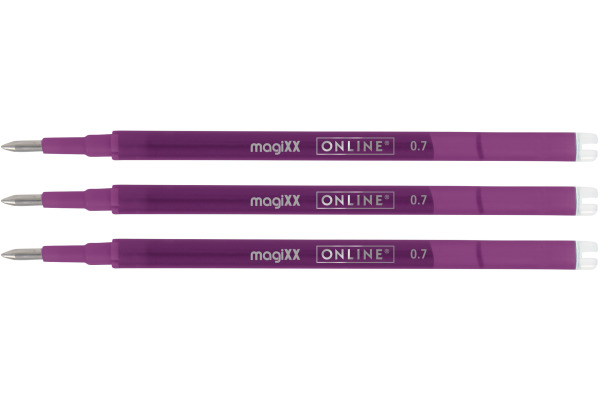 ONLINE Gel-Mine MagiXX 0.7mm 40163/3 lilac, Tag-Bag 3 Stück