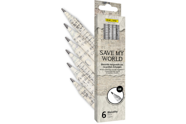 ONLINE Bleistift Save My World HB 7919 6 Stück