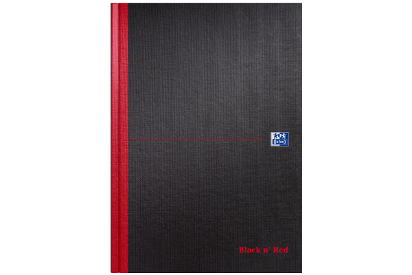 OXFORD Black n´Red Notizbuch 100080489 A4, blanco 96 Blatt