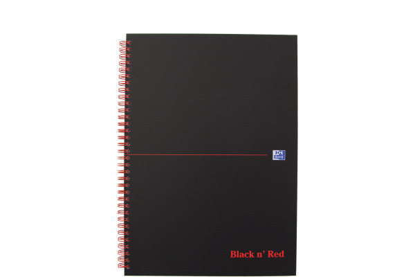 OXFORD Buch Black ´n Red A4 400047609 kariert, 90g 70 Blatt