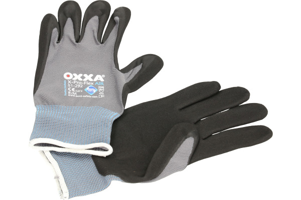 OXXA Handschuh Pro-Flex Air Gr. M 51.292.08 Nylon, schwarze Microschaumb.