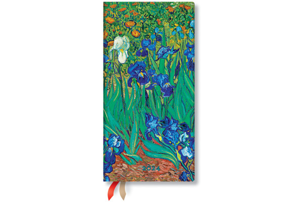 PAPERBLAN Agenda Van Gogh Lilies 2024 DH0875-0 1W/2S Schlank HC DE 9.5x18cm