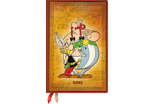 PAPERBLAN Agenda Asterix & Obelix 2025 DHD5976 1W/2S HOR Mini HC DE 14x9.5cm