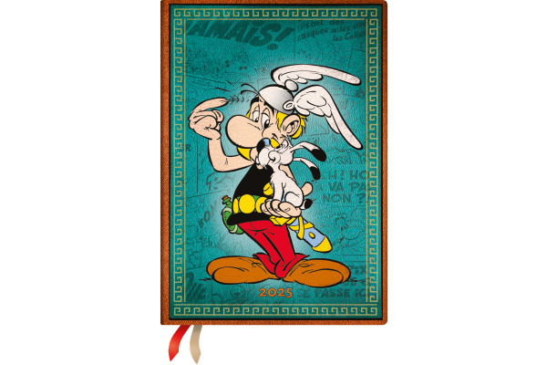 PAPERBLAN Agenda Asterix d. Gallier 2025 DHD6013 1W/2S HOR Midi HC DE 18x12.5cm
