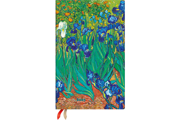 PAPERBLAN Agenda Van Gogh S.Lilien 2025 FHD6092 1W/2S HOR Maxi SC DE 13.5x21cm