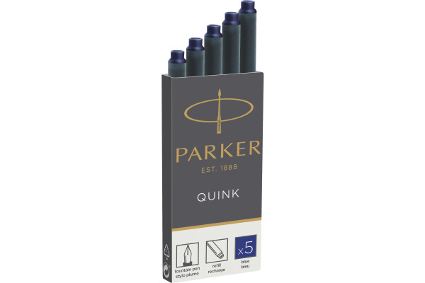 PARKER Tintenpatrone 1950384 5 St&amp;uuml;ck blau, permit