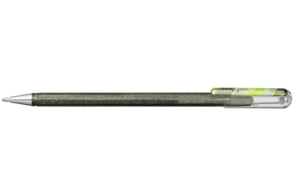 PENTEL Roller Hybrid Metal 1mm K110-DMZX silber/kupfer/grün