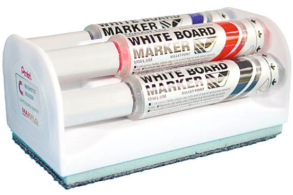 PENTEL Whiteboard Marker 6mm MWL5M4BOX 4 Farben, Box