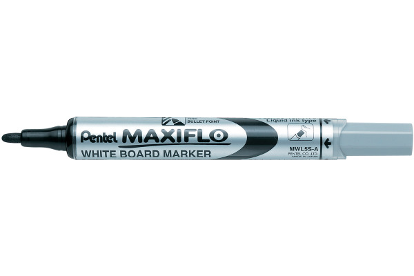 PENTEL Whiteboard Marker MAXIFLO 4mm MWL5S-A schwarz | internetstore.ch