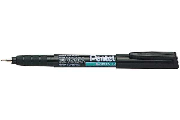 PENTEL Super Fine Green Label 0,4mm NMF50-AO schwarz