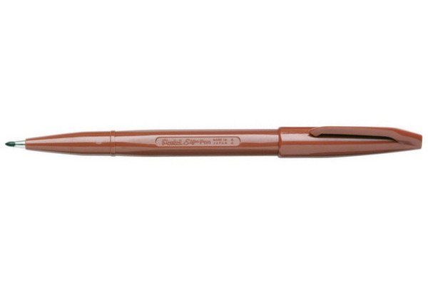 PENTEL Faserschreiber Sign Pen 2.0mm S520-E braun