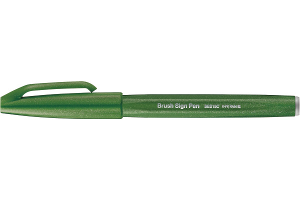 PENTEL Brush Sign Pen SES15C-D2 olivegrün