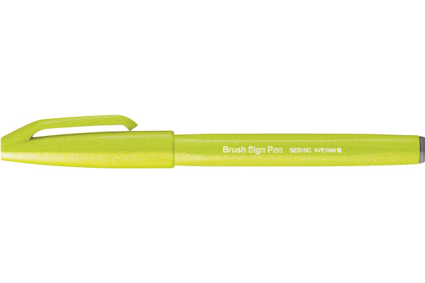 PENTEL Brush Sign Pen SES15C-K2 limonengrün