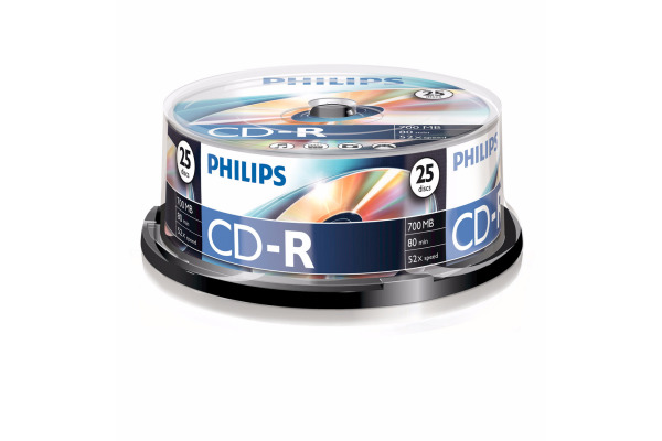 PHILIPS CD-R Spindle 80 Min./700MB 4632 25 Pcs