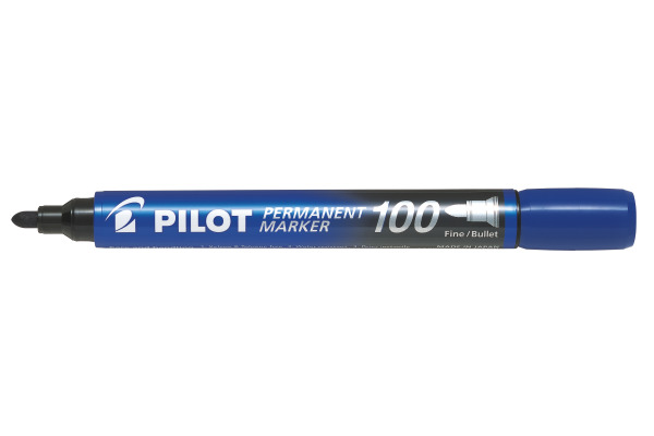PILOT Permanent Marker 100 1mm SCA-100-L Rundspitze blau