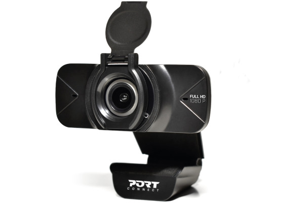 PORT Webcam Full HD 1080p 900078 black, USB-A, USB-C, mic