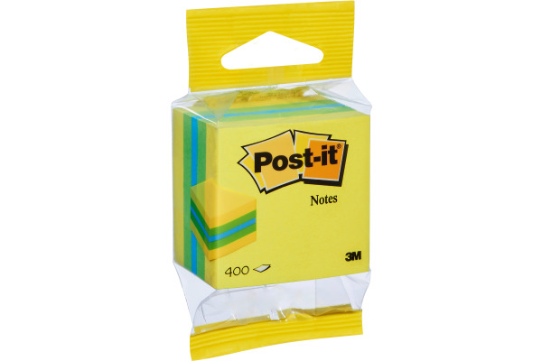 POST-IT Mini Cube 51x51mm 2012-L neon lemon 400 Blatt