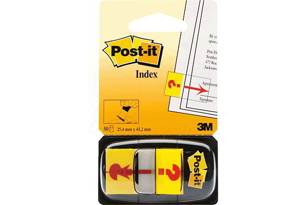 POST-IT Index Tabs Symbol 25.4x43.2mm 680-32 Fragezeichen 50 Tabs