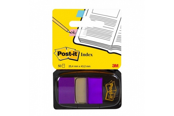 POST-IT Index Tabs 25.4x43.2mm 680-8 violet/50 tabs