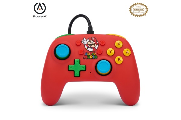 POWERA Wired Nano Controller NSW NSGP0123 Mario Medley, Red
