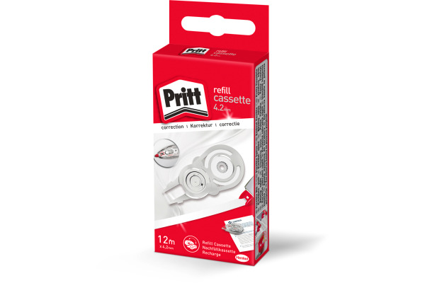 PRITT Refill Kassette 4.2mmx12m PRX4H weiss, zu Korrekturroller