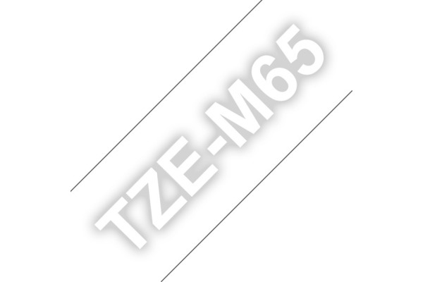 PTOUCH Ruban laminé mat blanc/trans. TZE-M65 PT-D800W/D900W 36mm