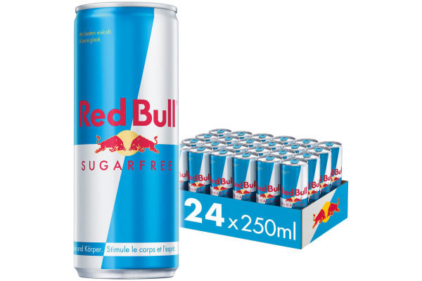 RED BULL Energy Drink sugarfree, Alu 400001129 25 cl, 24 Stk.